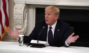 US president Donald Trump tells reporters he is taking zinc and hydroxychloroquine to try to prevent illness from Covid-19