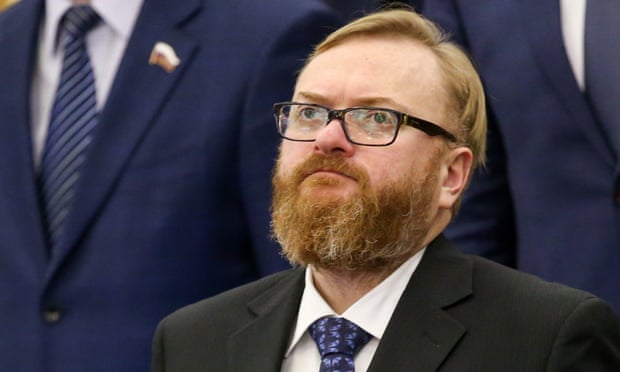 Russian MP Vitaly Milonov was very vocal about the couple’s marriage, demanding they be ‘kicked out of the country’