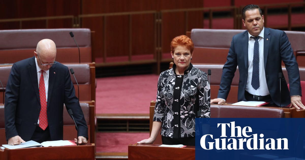 Pauline Hanson’s ‘It’s OK to be white’ motion narrowly defeated in Senat...