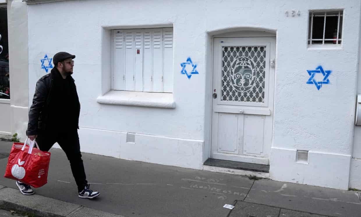 Antisemitic acts have exploded in France since 7 October, interior minister says (theguardian.com)