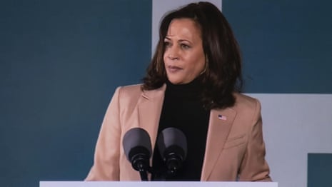 Kamala Harris says Trump's call to Georgia secretary of state is 'bold abuse of power' – video