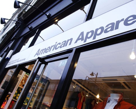An American Apparel shop in Curtain Road, London