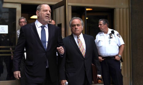 Harvey Weinstein with his lawyer Benjamin Brafman on Thursday.