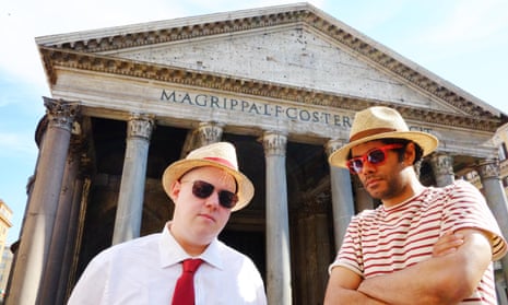 Brain-exfoliating … Matt Lucas and Richard Ayoade in Rome on an episode of Travel Man: 48 Hours In…