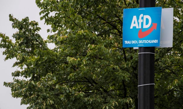 AfD campaign placard