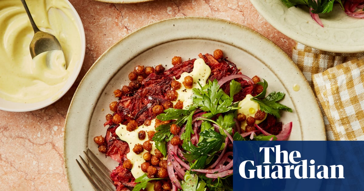 Kenji Morimoto’s recipe for root vegetable rösti with crisp chickpeas