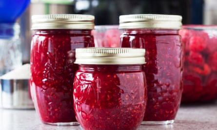 Fresh fruit is best but frozen works too for raspberry jam.