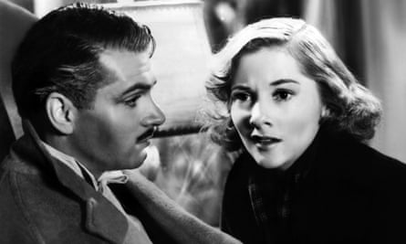 Laurence Olivier and Joan Fontaine in Rebecca.