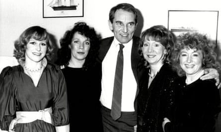 The Southport premiere of the 1986 film comedy Mr Love, directed by Roy Battersby, centre, with members of the cast.