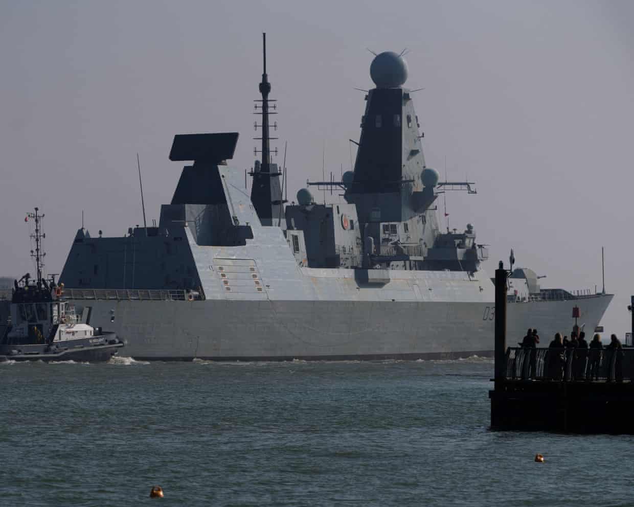 Royal Navy spent three days tracking Russian vessels in UK waters | Military | The Guardian