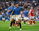 Brighton leads Arsenal 3-0 during 125th anniversary celebration