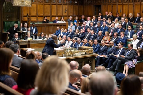 David Lammy at PMQs.