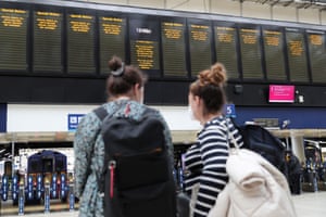 Waterloo station, London: train delays and cancellations disrupt journeys