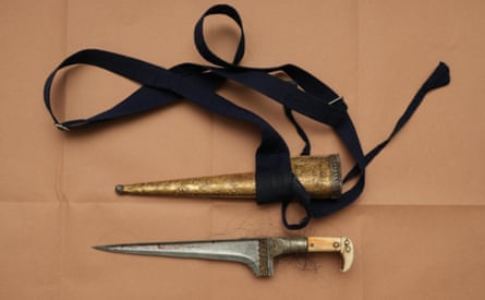 Large dagger used in the murder