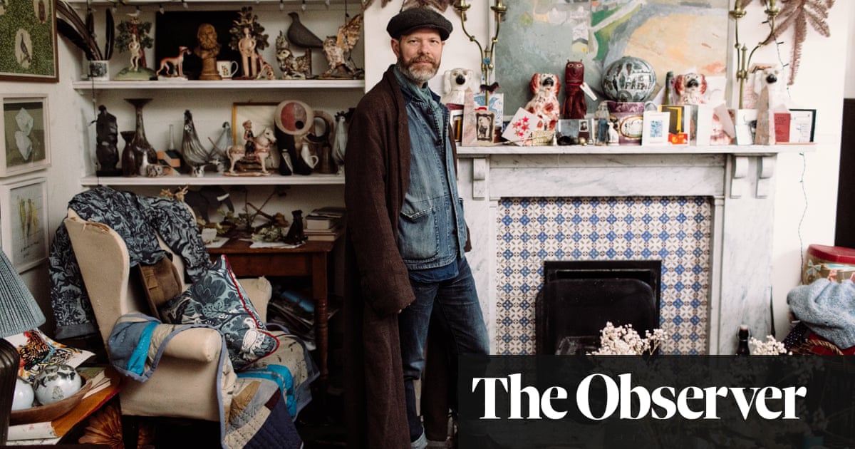The bohemian mashup home showcasing a lifetime’s art