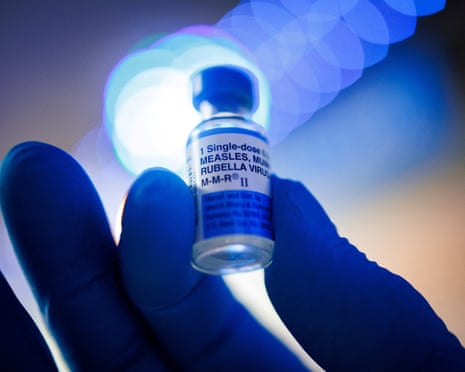 a vial of the MMR vaccine
