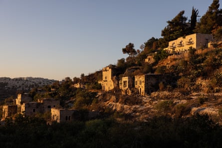 The ancient Palestinian village of Lifta, which was left abandoned when its residents fled during the 1948 war.