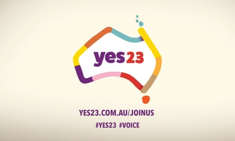 Campaign logo for the yes to voice to parliament 23