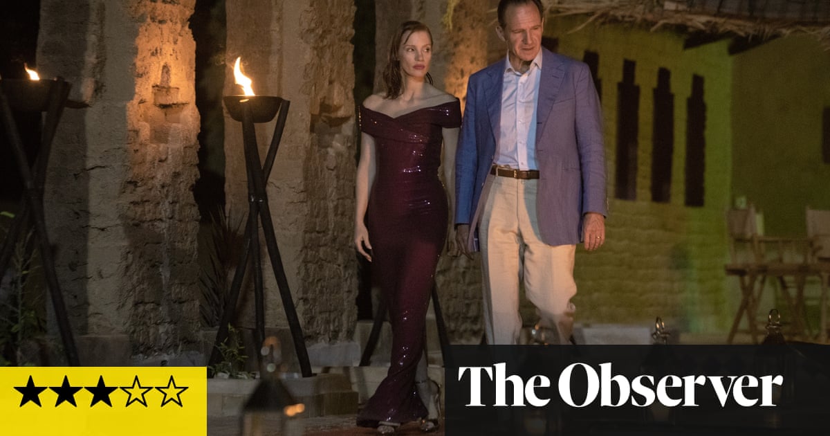 The Forgiven review – brooding tale of crime and punishment starring Fiennes and Chastain
