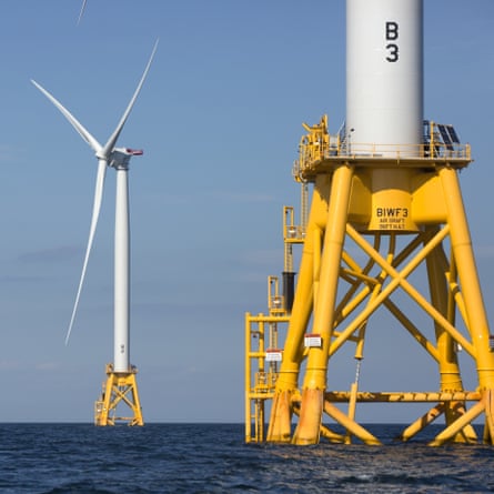 The first offshore wind farm in the US began operations in late 2016 off Block Island in Rhode Island.
