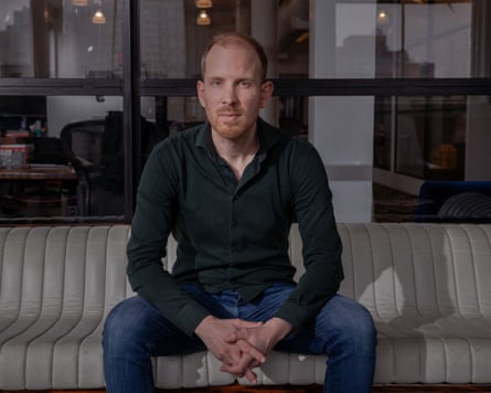 Rutger Bregman poses for a portrait at his offices located at 107 Grand Street in Soho on Monday afternoon.