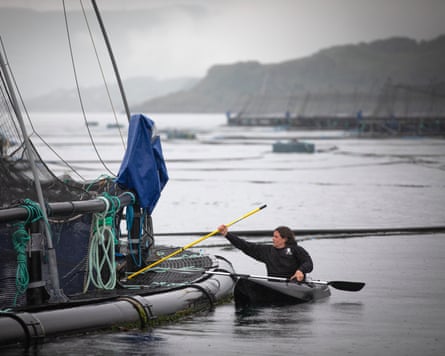 Staniford in a kayak.