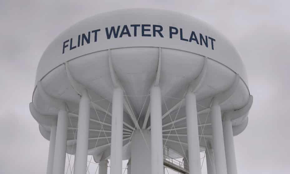The Flint Water Plant in Flint, Michigan, where national guardsmen have arrived to help residents.