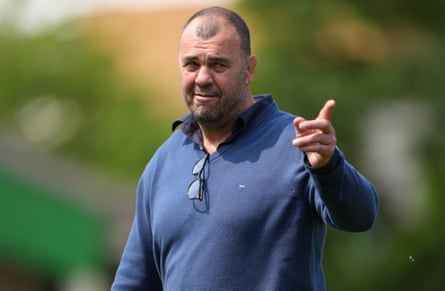 Leicester's head coach Michael Cheika