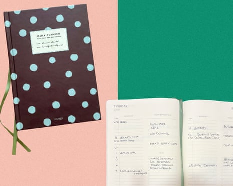 A papier daily planner cover and pages