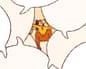 Illustration of a person squeezed and trapped between large abstract shapes, feeling cornered by conversation