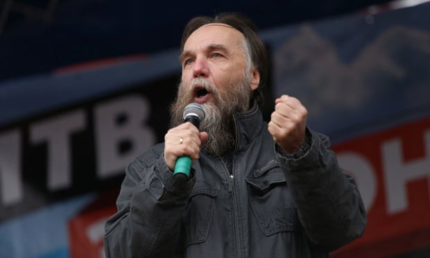 Russian ideologue Alexander Dugin at a ‘Battle for Donbas’ rally in Moscow.