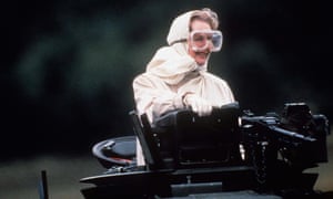 Thatcher rides a tank in Germany, 1986.