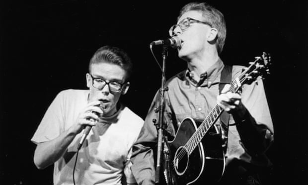 Missionaries on stage in 1989.