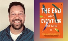 Australian author Finegan Kruckemeyer and the cover of The End and Everything Before It