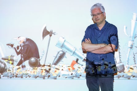 Pierre Coffin at a Minions & Monsters presentation at Illumination Studios Paris on 9 June.