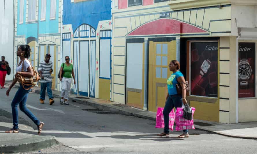 Street life: colourful buildings in Bridgetown.