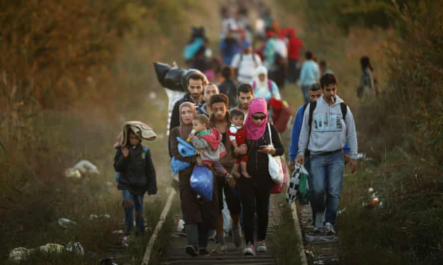 Migrants Make Their Way Towards Hungary