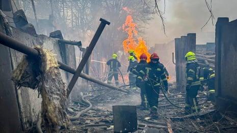 Ukraine: Odesa hit by missiles in deadliest Russian attack in weeks – video
