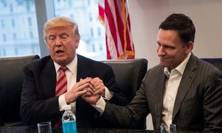 Donald Trump and Peter Thiel.
