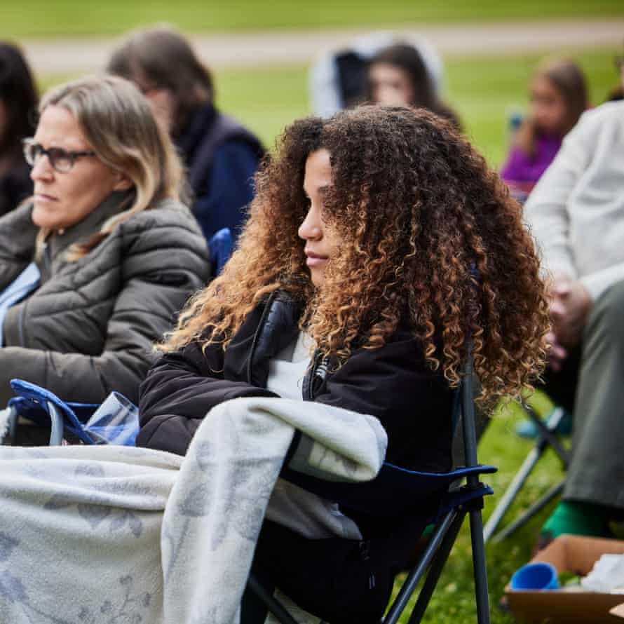 Picnic chairs and blankets at Waddesdon Manor