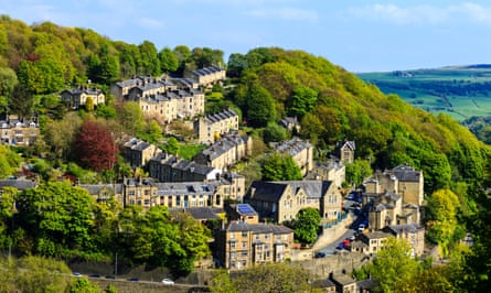 Hebden Bridge sits in the steep-sided Calder Valley.
