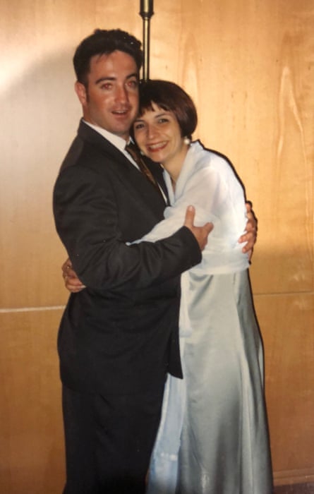 Gary and Jayne embracing