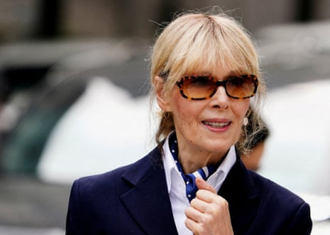Writer E Jean Carroll leaving the appeals court in Manhattan, New York, in September 2024.
