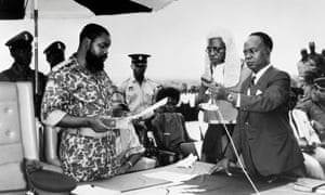 Lt Col Odumegwu Emeka Ojukwu declares the independence of Biafra, in May 1967.