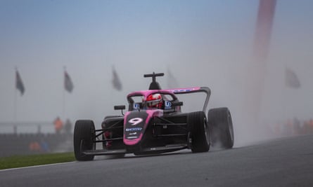 Abbi Pulling on the track at the Dutch Grand Prix.