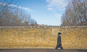 A Jewish boy in the Stamford Hill area of north London.