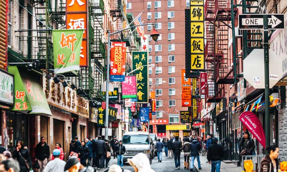 The colourful streets of Chinatown in New York City