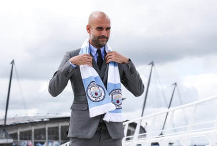Pep Guardiola becomes Manchester City manager in 2016.