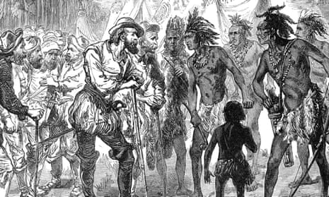 A 19th century engraving depicts Spanish exploration in the West Indies. ‘It’s up to us to tell their story,’ researchers say of the Caribs.