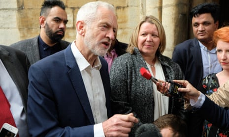 Lisa Forbes and Jeremy Corbyn in Peterborough